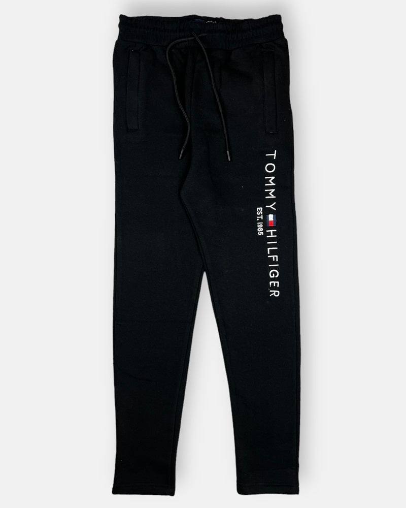 Tommy Premium Cotton Fleece Trouser (Black)