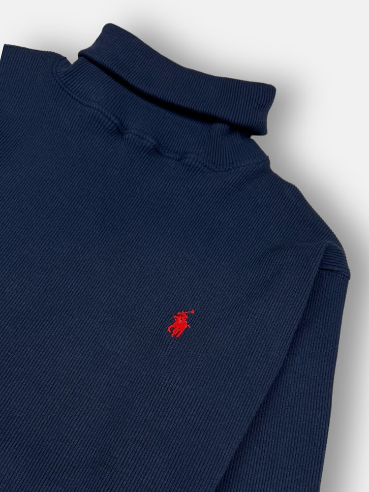 RL Premium Small Pony Turtle Neck (Navy Blue)