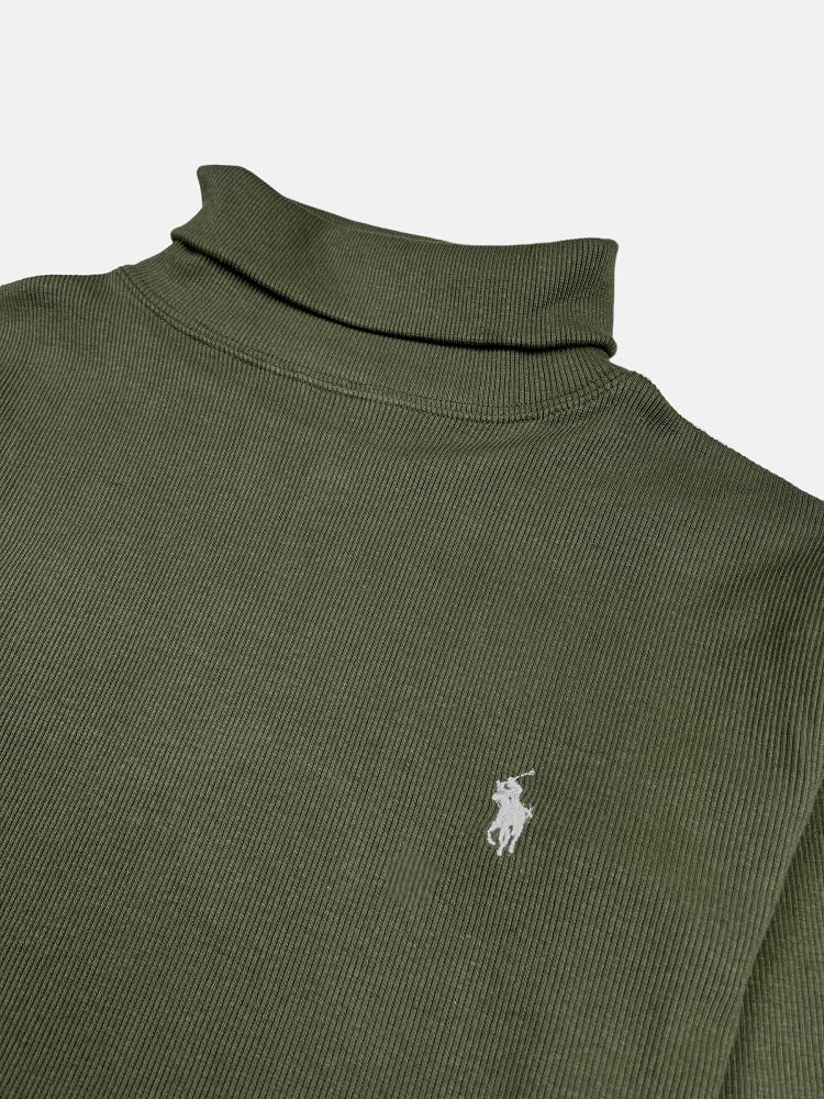 RL Premium Small Pony Turtle Neck (Olive Green)
