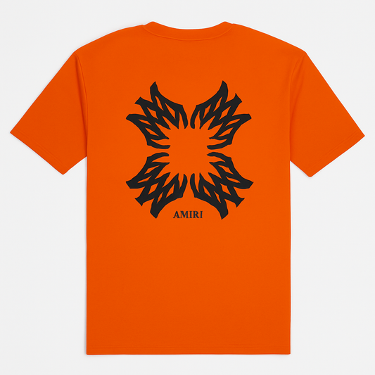 A.M.I.R.I PREMIUM DOWN SHOULDER  T-SHIRT (ORANGE)