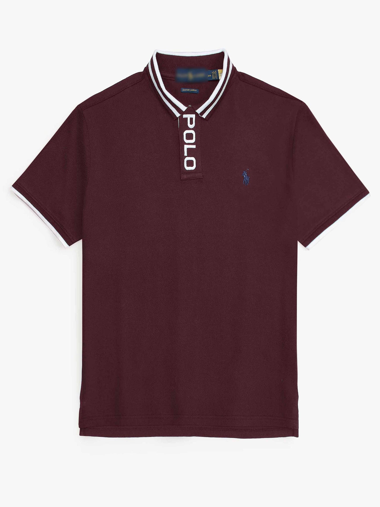 RL Premium Placket Polo Shirt (Maroon)