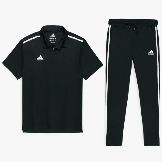 ADDAS PREMIUM DRI-FIT TRACKSUIT T5 (BLACK)