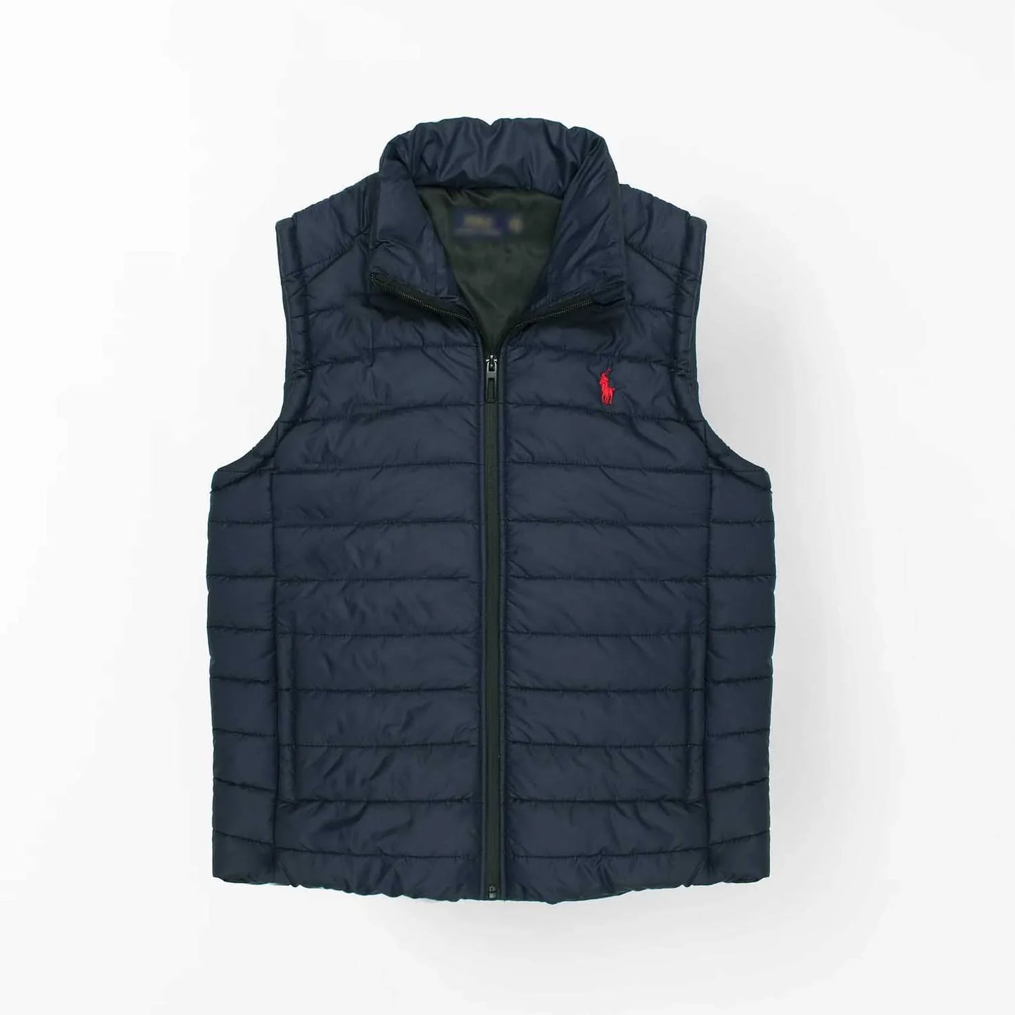 RL premium Small Pony Puffer Jacket (Navy Blue)