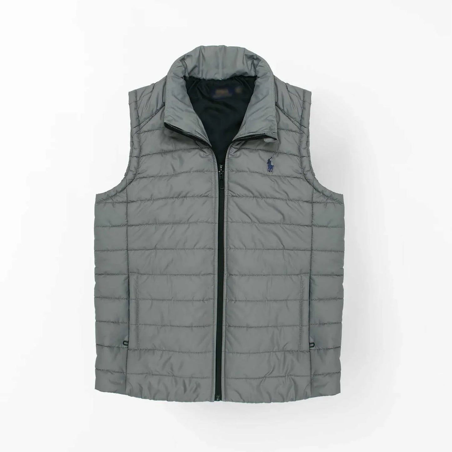 RL premium Small Pony Puffer Jacket (Steel Grey)