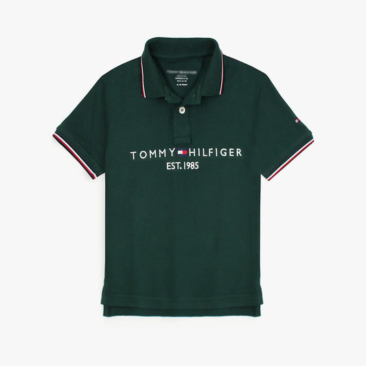 TH Kids Premium Tipping Polo Shirt (Green)