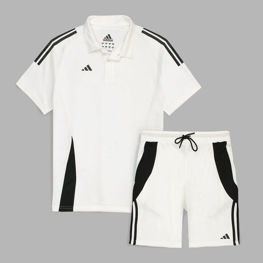 ADDAS Premium Paneled Dri-Fit Tiro Twin Set (White)