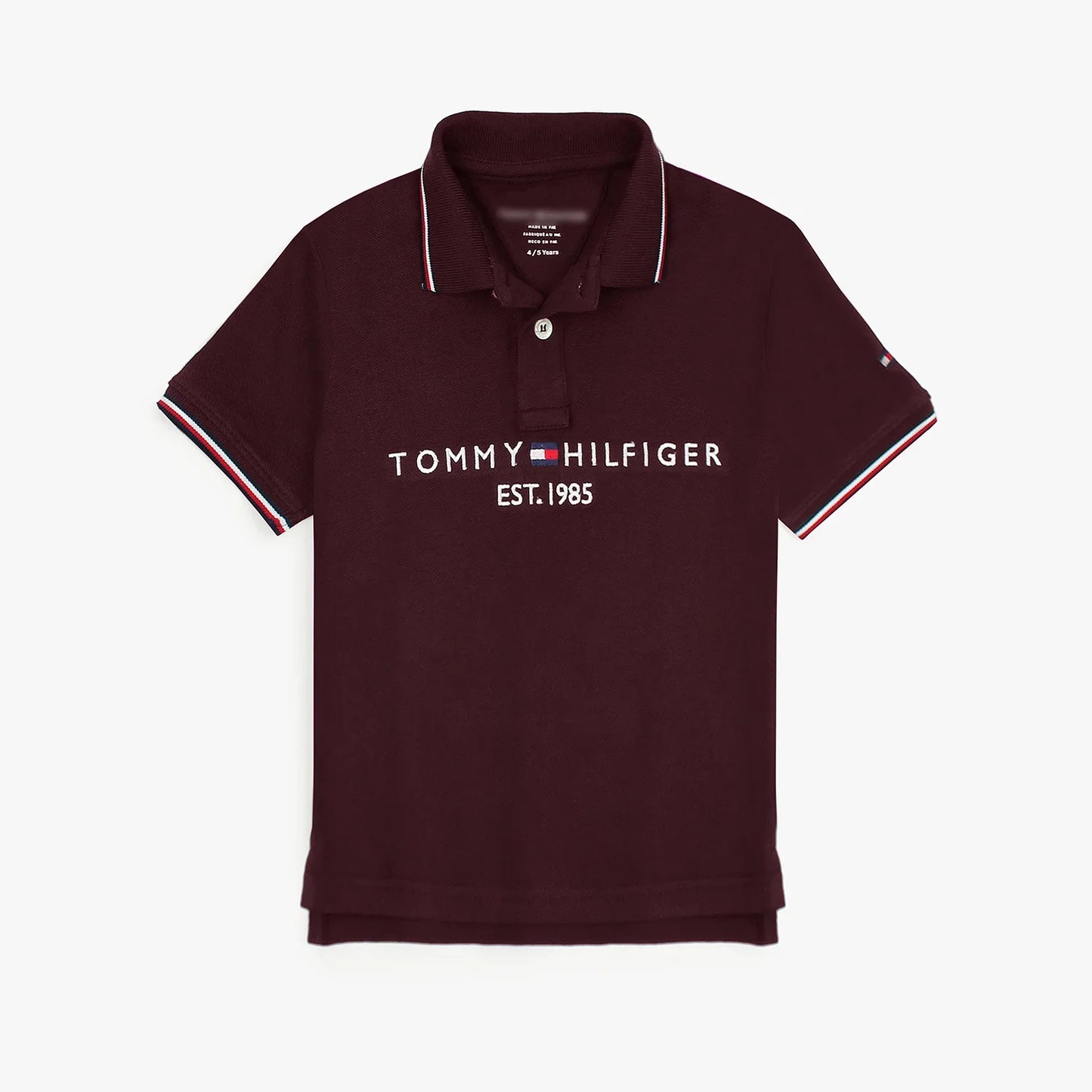 TH Kids Premium Tipping Polo Shirt (Maroon)