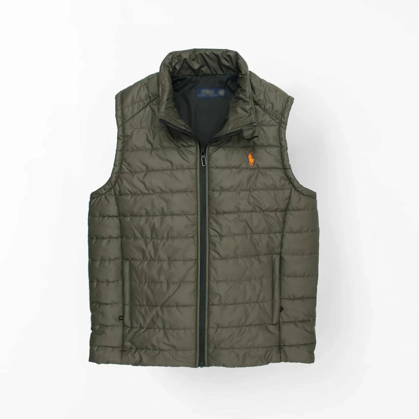 RL premium Small Pony Puffer Jacket (Olive Green)