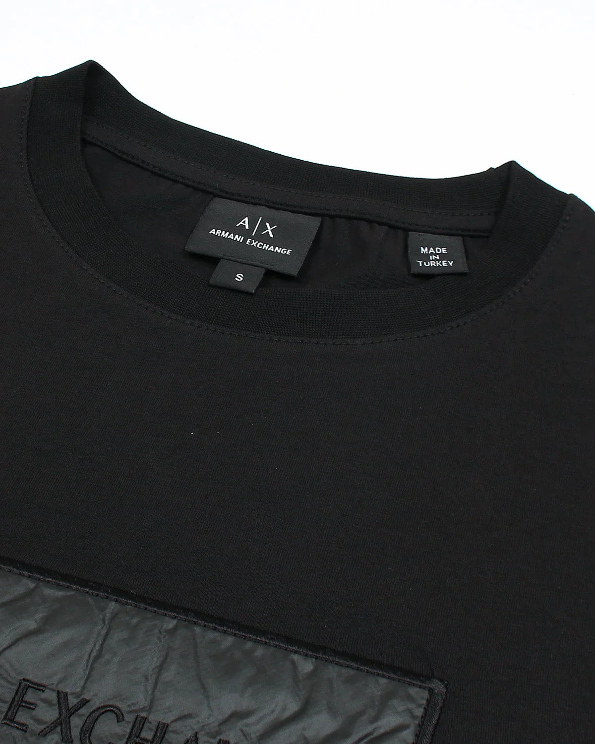 A-X IMPORTED MEN'S PATCH T-SHIRT (BLACK)