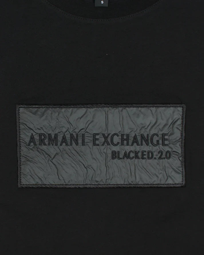 A-X IMPORTED MEN'S PATCH T-SHIRT (BLACK)