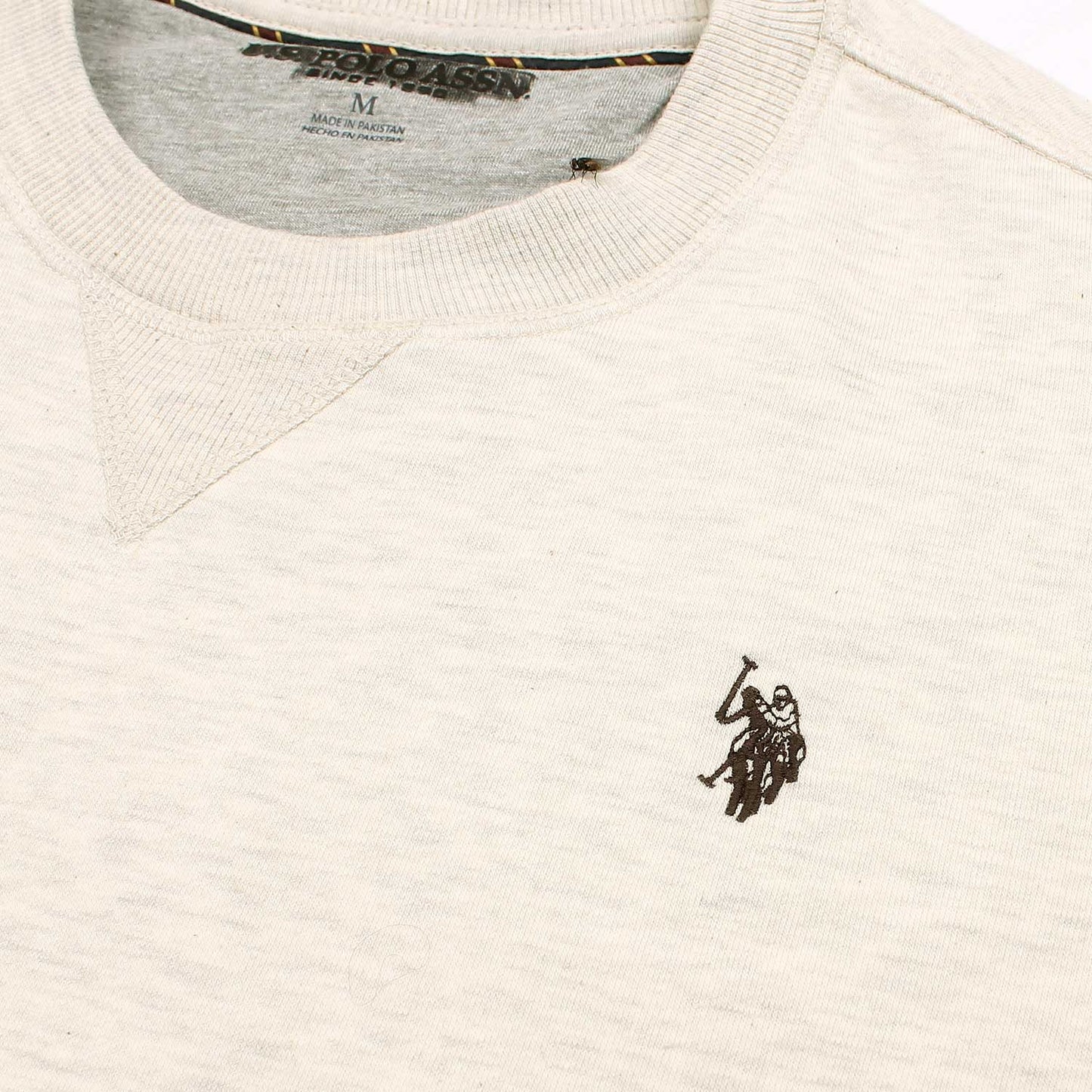 US PLO Original Cotton Fleece Sweatshirt (Off-White)