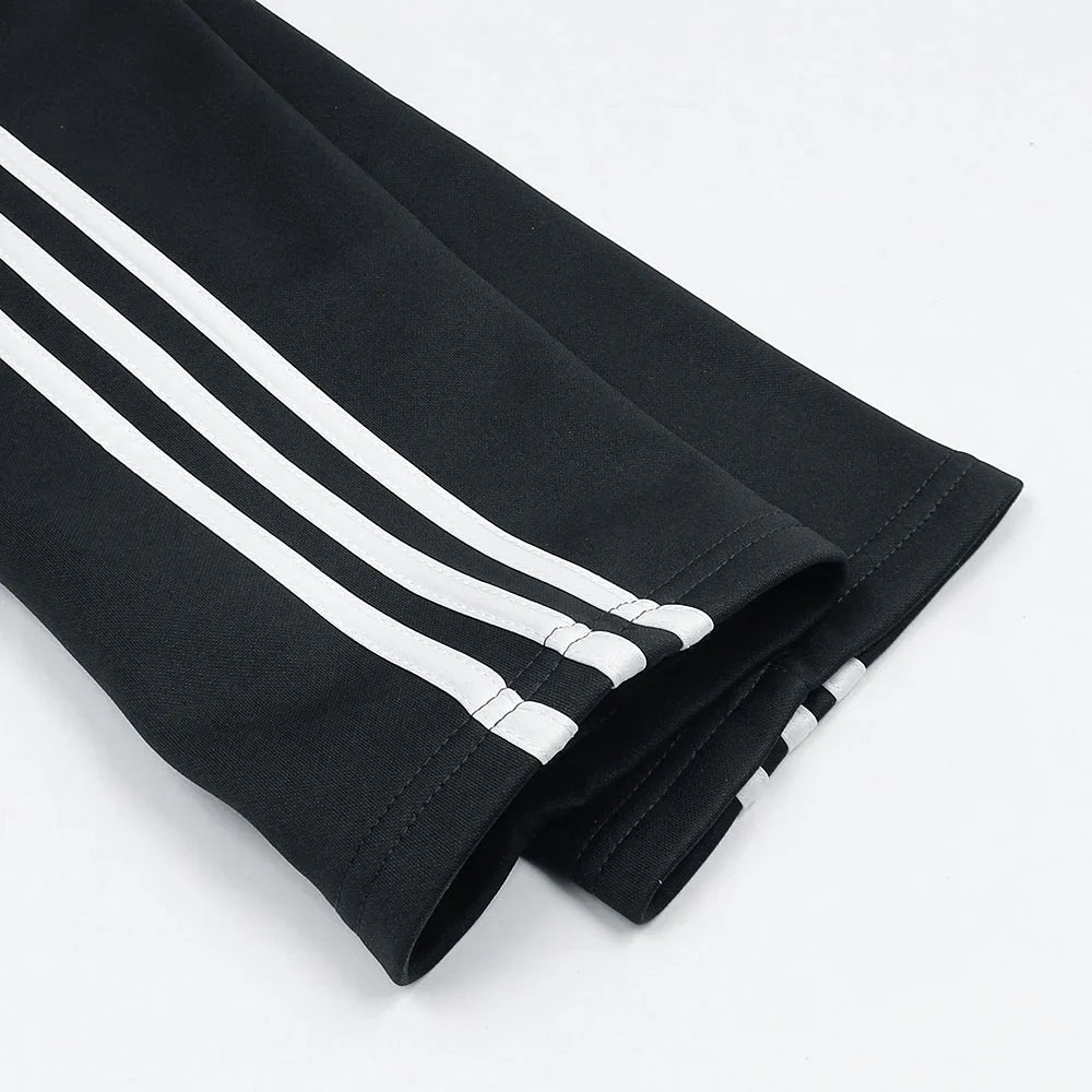 ADDAS Imported Tiro Piping Quarter Zip Tracksuit (Black)