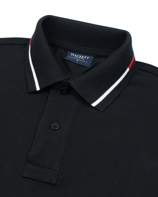IMPORTED HKT SPORT MEN'S POLO SHIRT (BLACK)