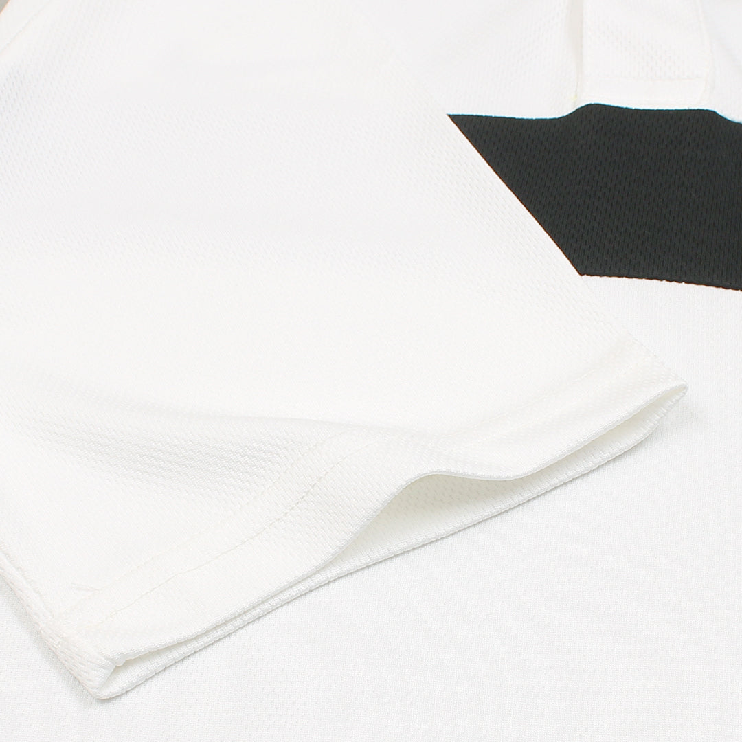 NKE PREMIUM MESH DRI-FIT PANALED POLO SHIRT (WHITE/BLACK)