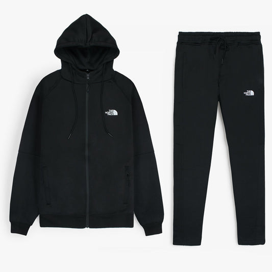 NF Imported Polyester Fleece Tracksuit (Black)