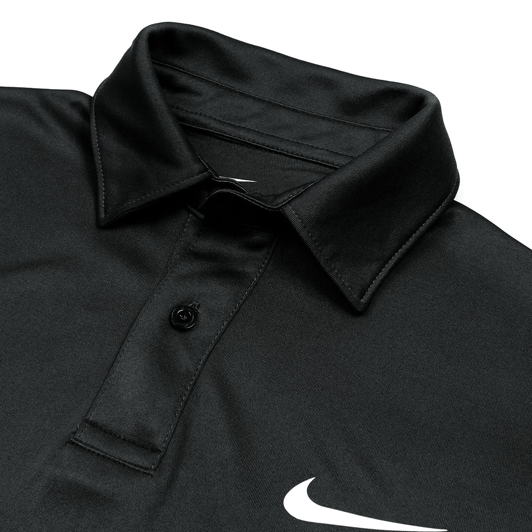 NKE PREMIUM DRI-FIT PIPING POLO SHIRT (BLACK)