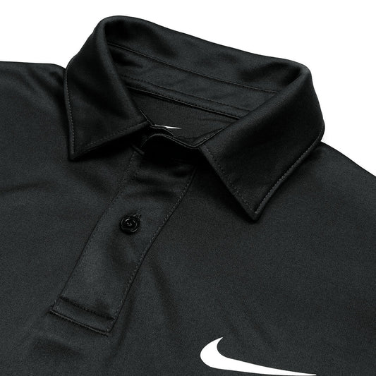 NKE PREMIUM DRI-FIT PIPING POLO SHIRT (BLACK)
