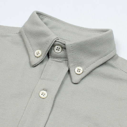 RL IMPORTED KID'S OXFORD BUTTON CASUAL SHIRT (HEATHER GREY)