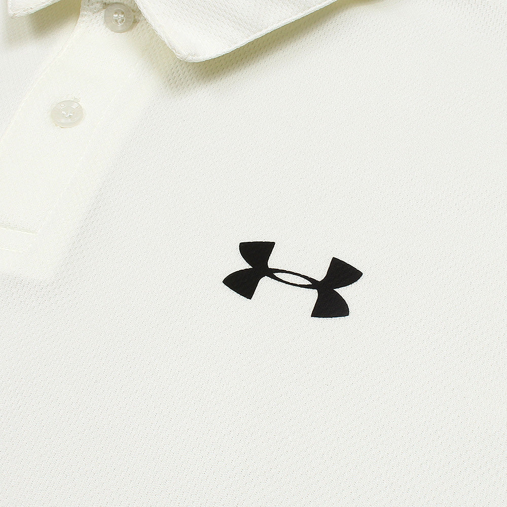 UA Imported Mesh Dri Fit Polo Shirt (Off-White)