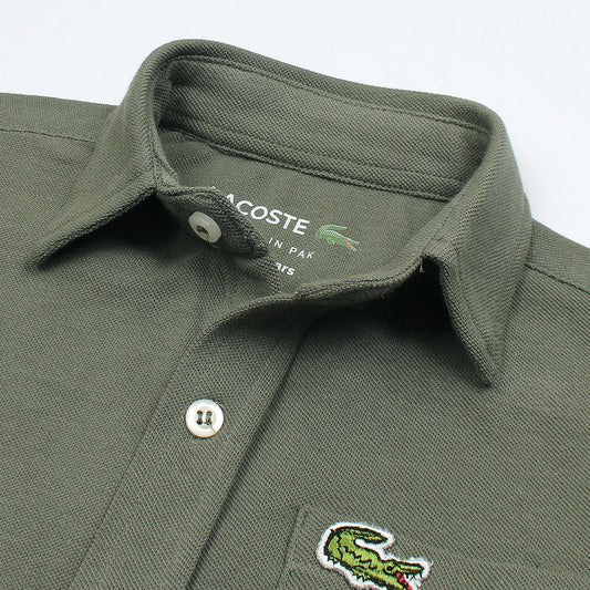 LCSTE PREMIUM KID'S CASUAL SHIRT (OLIVE GREEN)