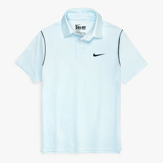 NKE PREMIUM DRI-FIT PIPING POLO SHIRT (SKY BLUE)