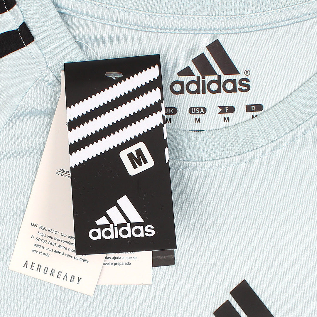 ADDAS Premium Lycra Dri-Fit Tracksuit (Sky & Black)