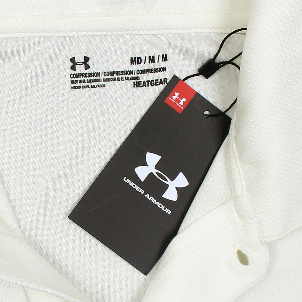 UA Imported Mesh Dri Fit Polo Shirt (Off-White)