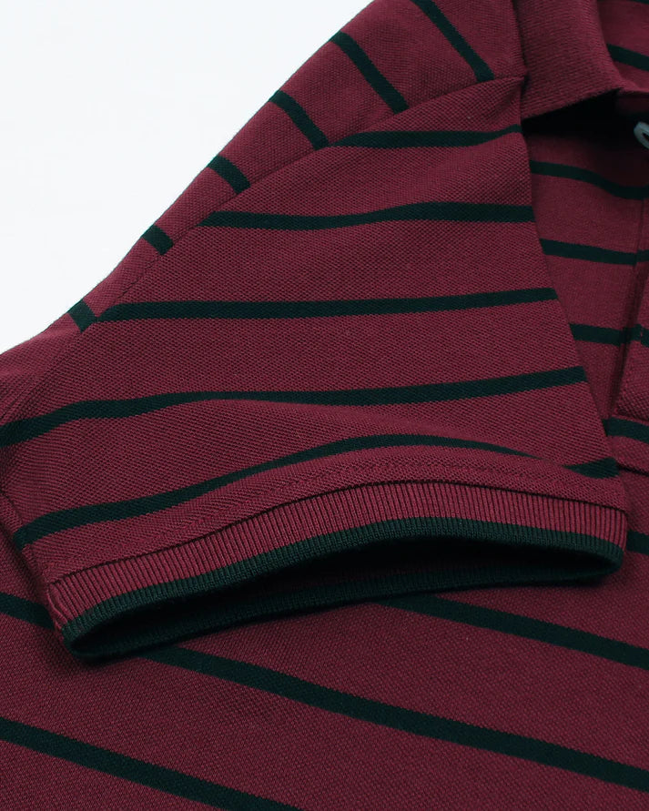 G-A-N-T IMPORTED MEN'S STRIPPER POLO SHIRT (MAROON)