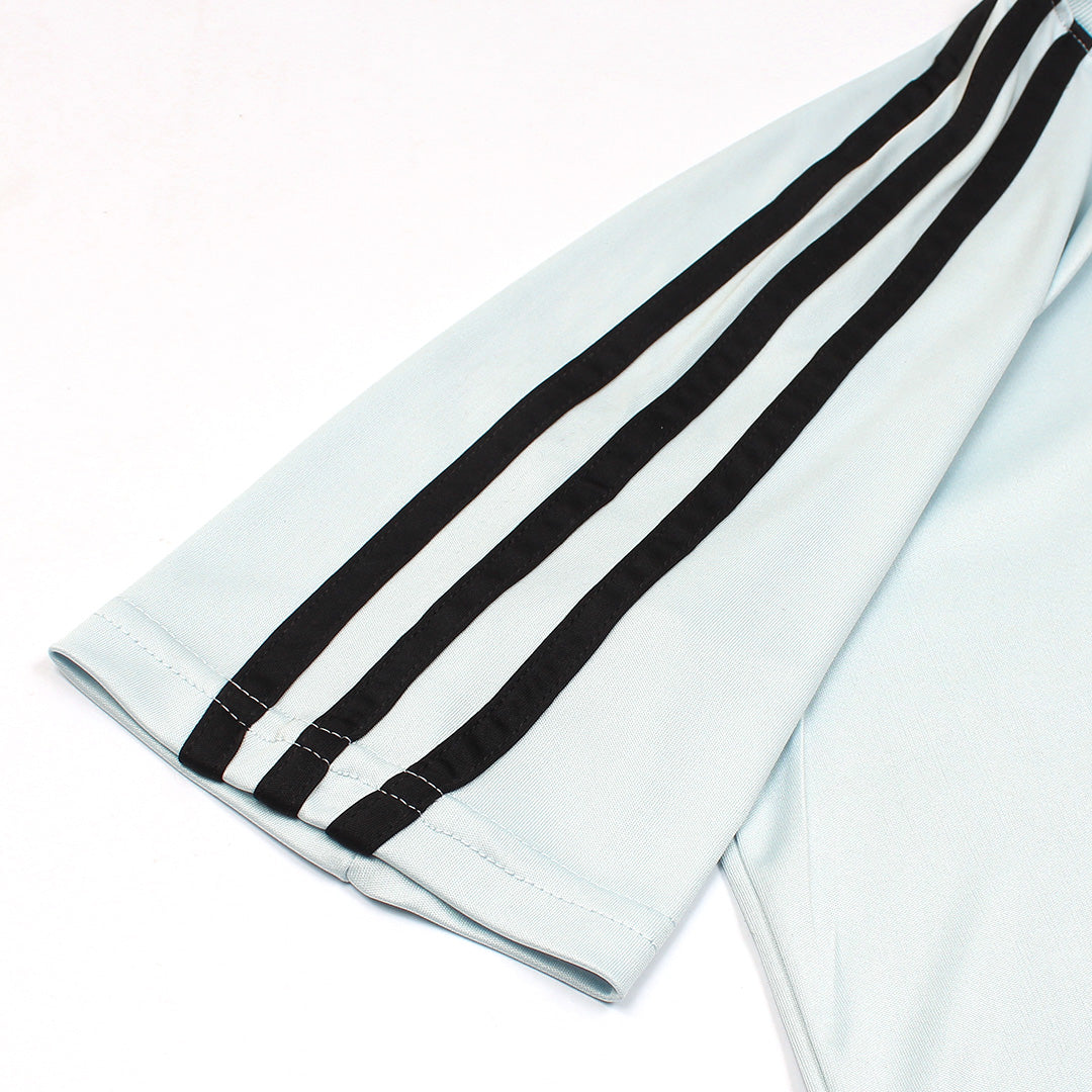 ADDAS Premium Lycra Dri-Fit Tracksuit (Sky & Black)