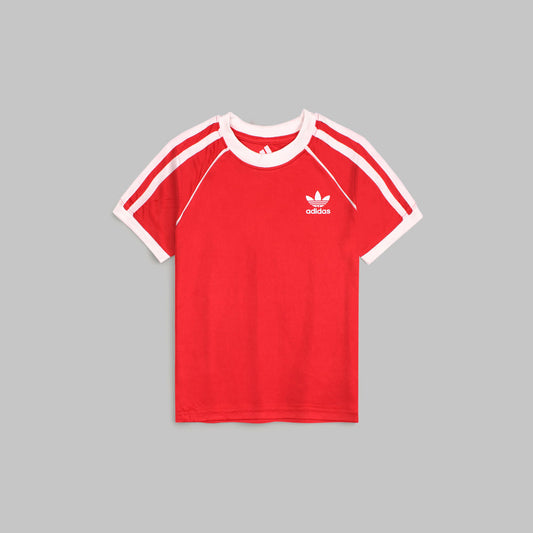 ADDAS PREMIUM KIDS PIPING DRIFIT T SHIRT (RED)