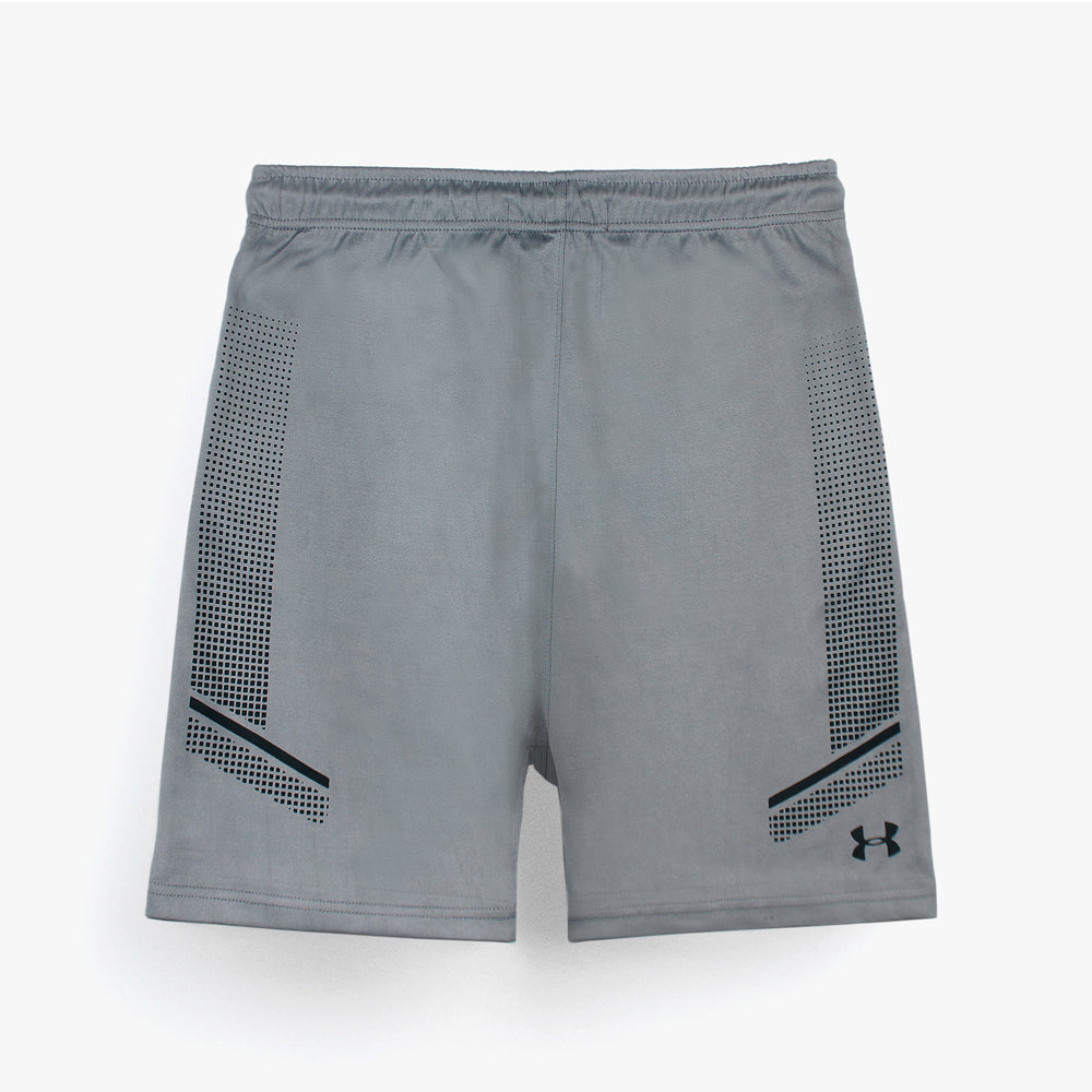 UA Premium Dri-Fit Woven Graphic Short (Grey)