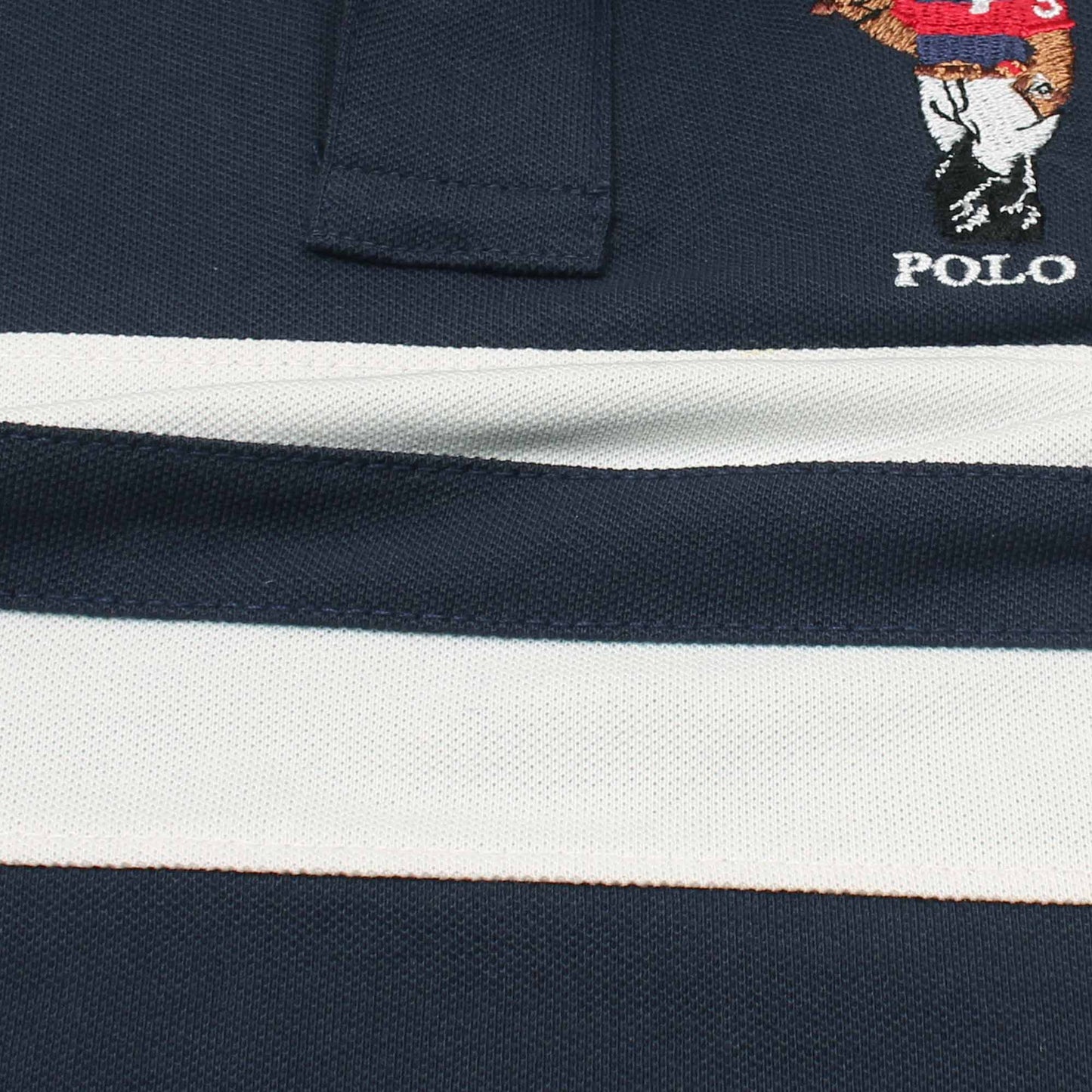 RL Kids Premium Paneled Bear Polo Shirt (Navy blue)