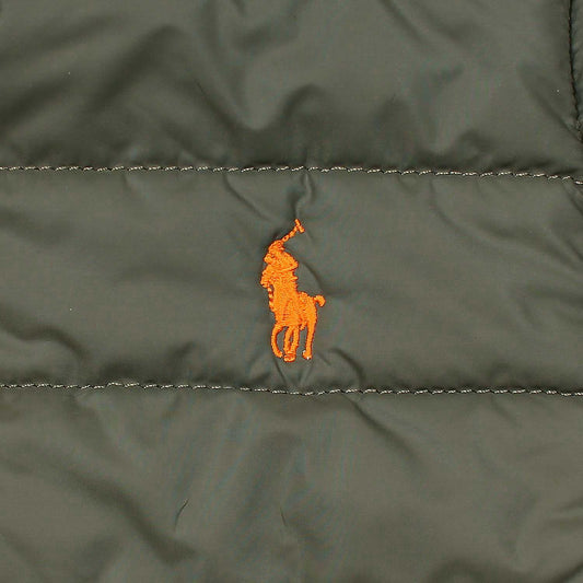 RL premium Small Pony Puffer Jacket (Olive Green)