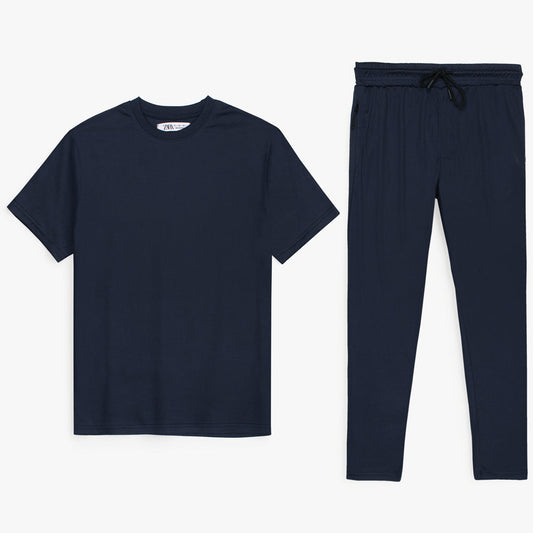 Z.A.R.A PREMIUM LYCRA DRI-FIT TRACKSUIT (NAVY BLUE)
