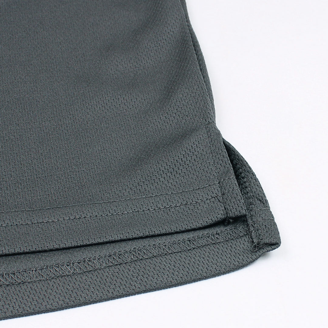 NKE PREMIUM MESH DRI-FIT PANALED POLO SHIRT (GREY/BLACK)