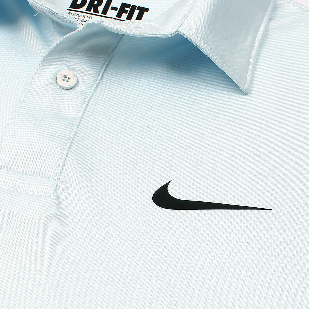 NKE PREMIUM DRI-FIT PIPING POLO SHIRT (SKY BLUE)