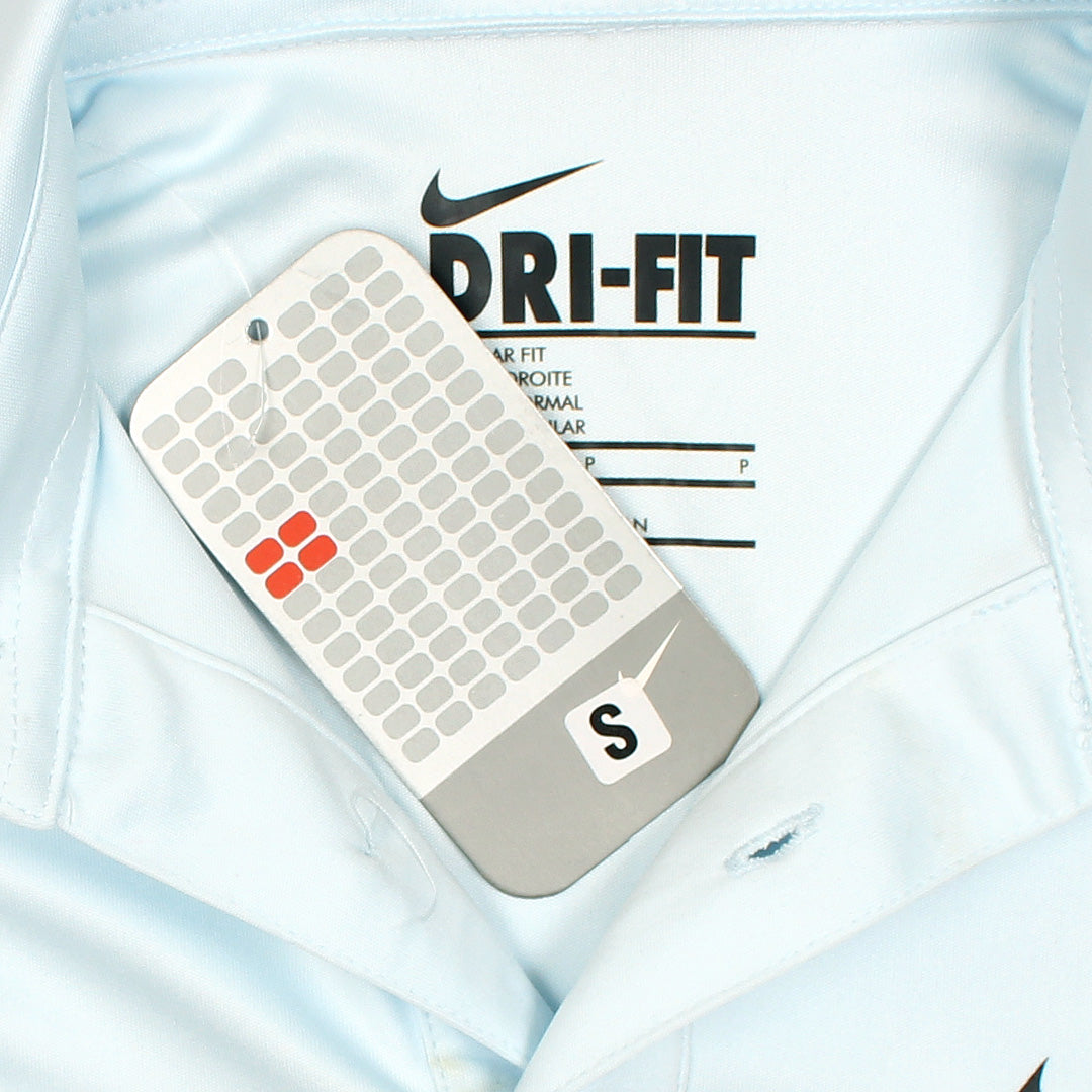 NKE PREMIUM DRI-FIT PIPING POLO SHIRT (SKY BLUE)