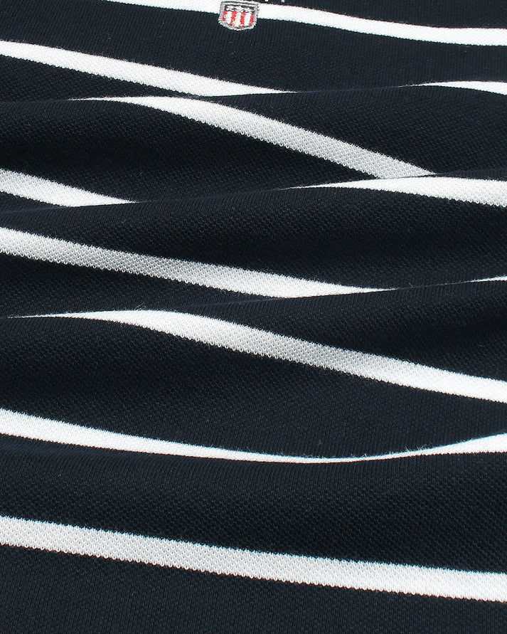 G-A-N-T IMPORTED MEN'S STRIPPER POLO SHIRT (NAVY BLUE)