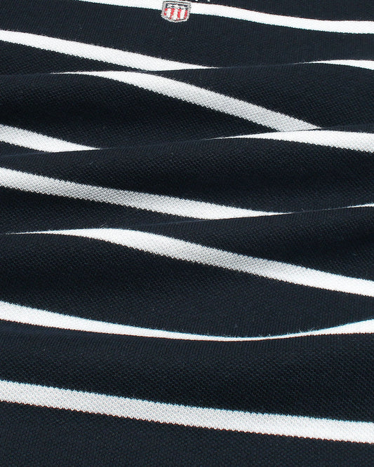 G-A-N-T IMPORTED MEN'S STRIPPER POLO SHIRT (NAVY BLUE)