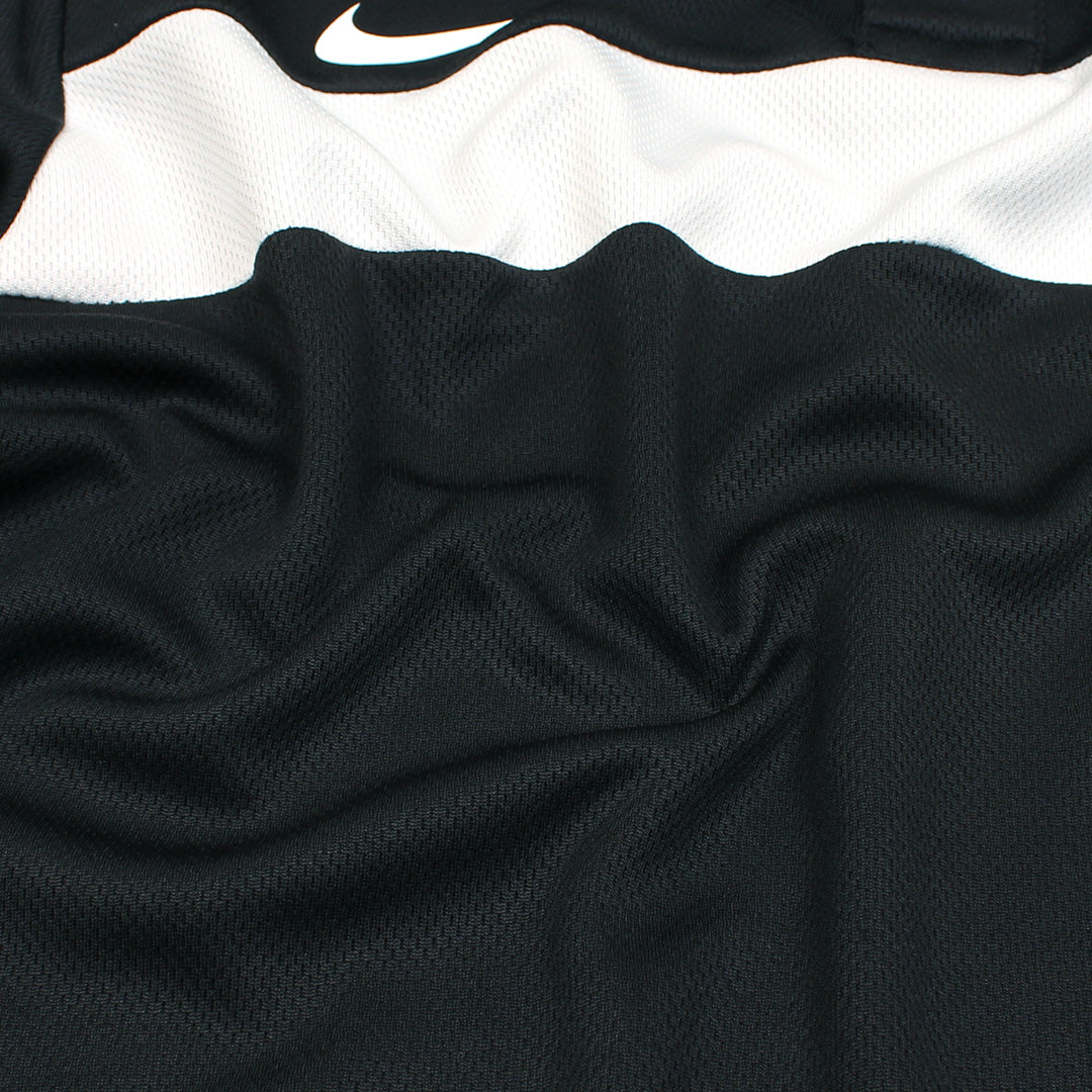 NKE PREMIUM MESH DRI-FIT PANALED POLO SHIRT (BLACK/WHITE)