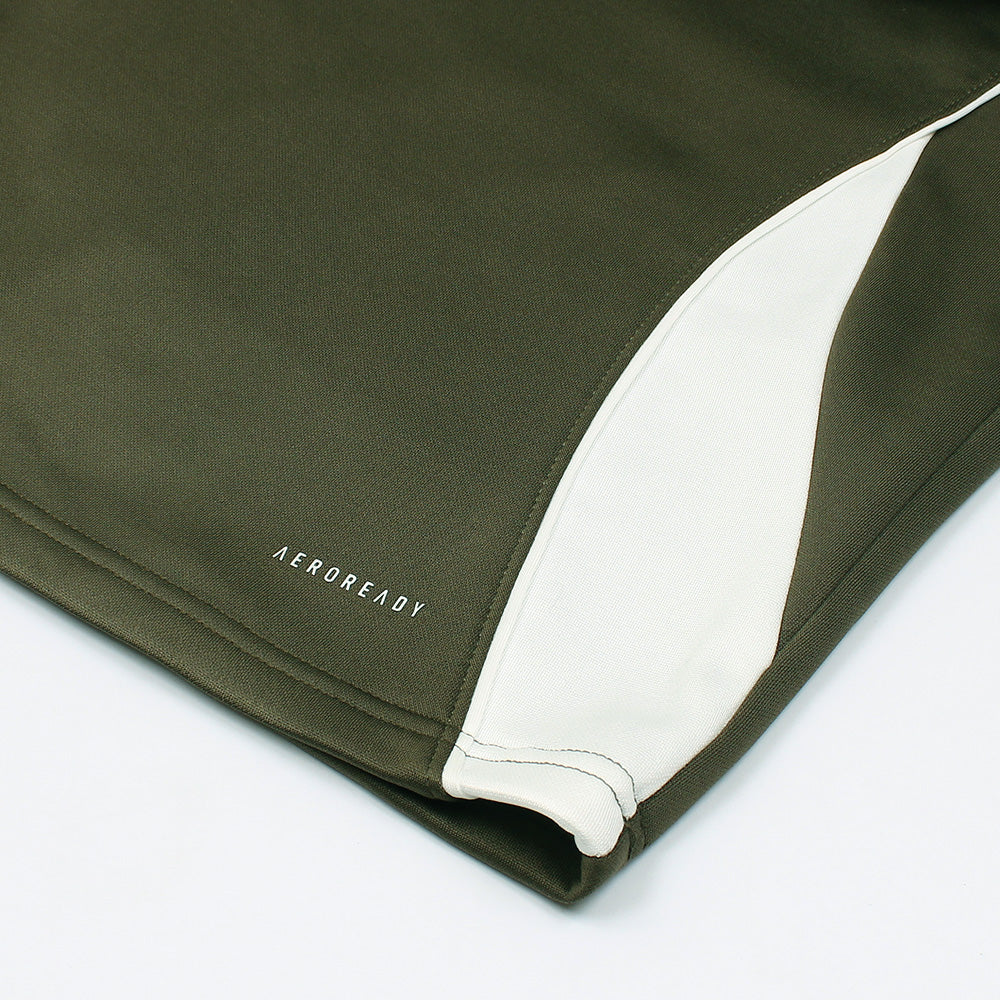 ADDAS Imported Tiro Piping Quarter Zip Tracksuit (Olive Green)