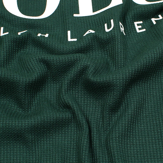 RL PREMIUM THERMAL COTTON IVORY LOGO SWEATSHIRT (DK GREEN)