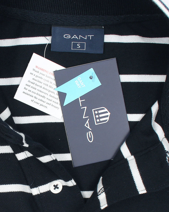 G-A-N-T IMPORTED MEN'S STRIPPER POLO SHIRT (NAVY BLUE)