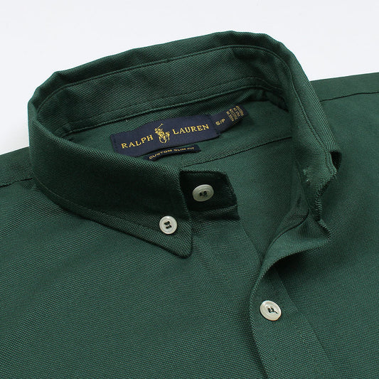 RL IMPORTED MEN'S OXFORD BUTTON CASUAL SHIRT (GREEN)
