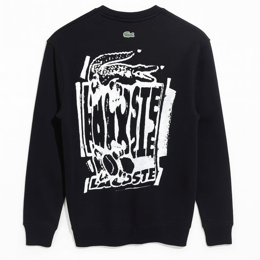 LCSTE PREMIUM COTTON FLEECE GRAPHIC PRINT SWEATSHIRT (BLACK)
