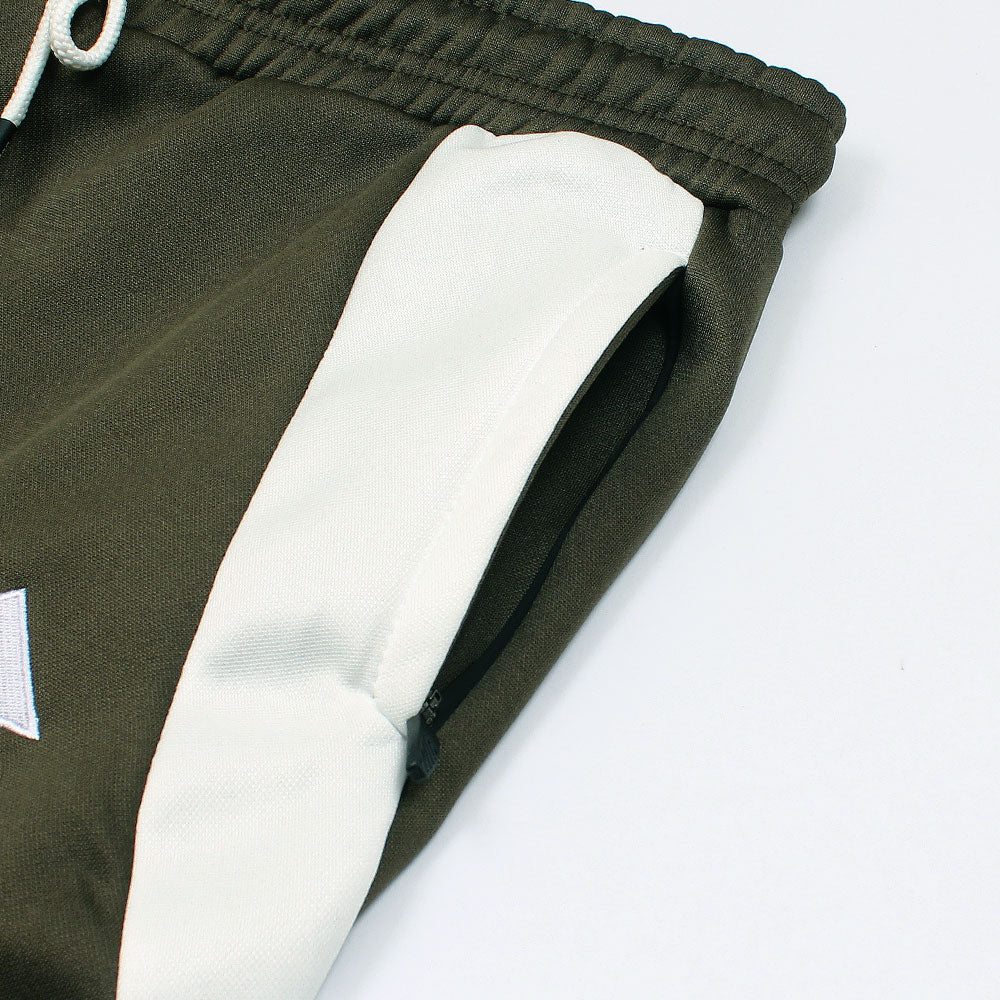 ADDAS Imported Tiro Piping Quarter Zip Tracksuit (Olive Green)