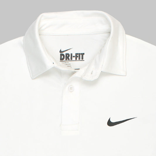 NKE PREMIUM DRI-FIT PIPING POLO SHIRT (OFF-WHITE)
