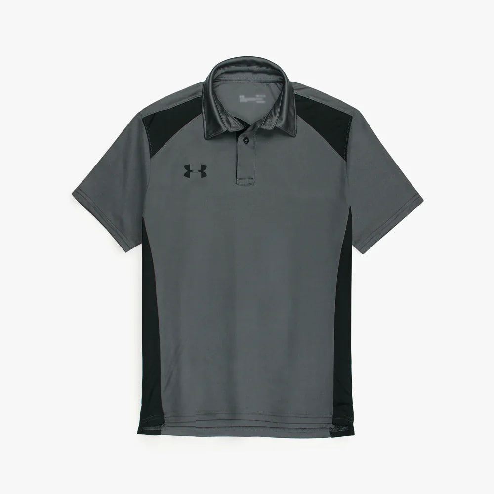 UA PREMIUM DRI-FIT HEATGEAR POLO SHIRT (DARK GREY)