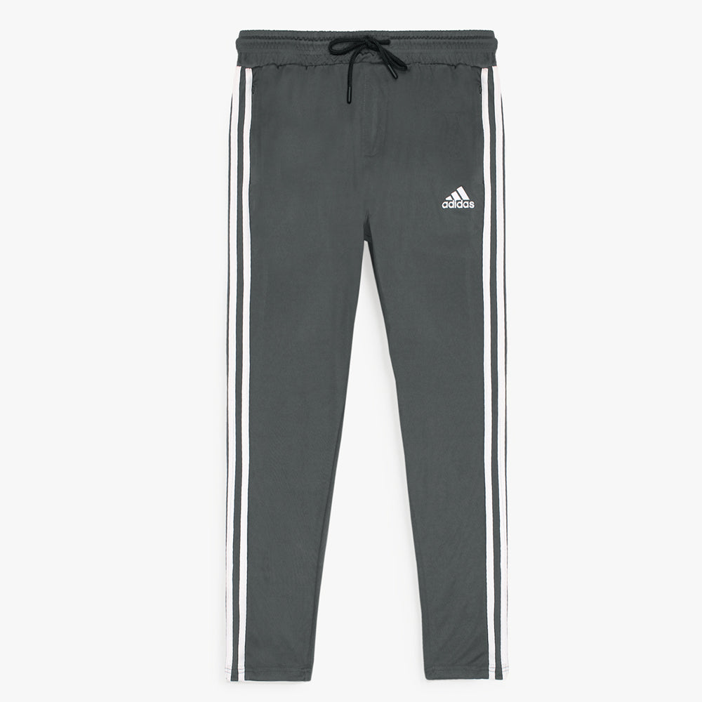 ADDAS PREMIUM MESH DRI-FIT 3 STRIPE TRACKSUIT (GREY)