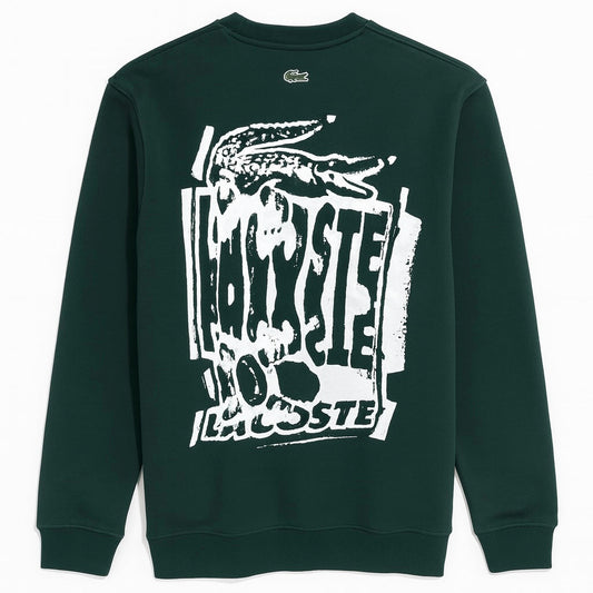 LCSTE PREMIUM COTTON FLEECE GRAPHIC PRINT SWEATSHIRT (GREEN)